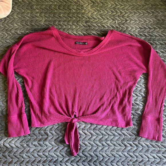 Abercrombie & Fitch Sweaters - Abercrombie and fitch | front tie ribbed long sleeve